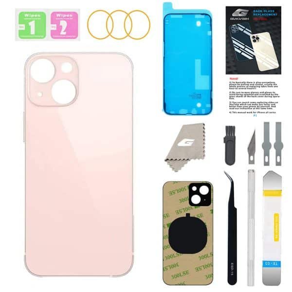 back glass replacement for iphone 13 13mini pink