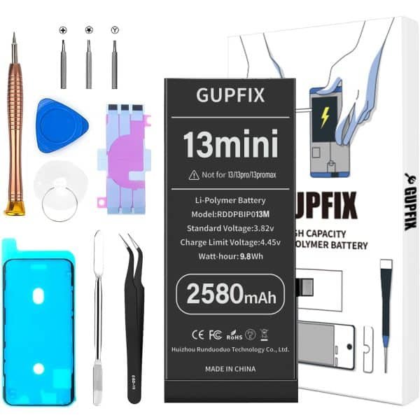 high capacity 2580mAh battery replacement for iPhone 13mini