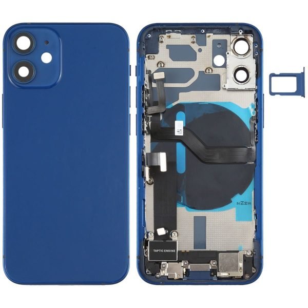 back housing for iphone 12mini blue full