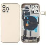 back housing for iphone 12pro max gold full