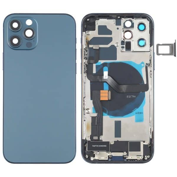 back houing for iphone 12pro pacific blue full