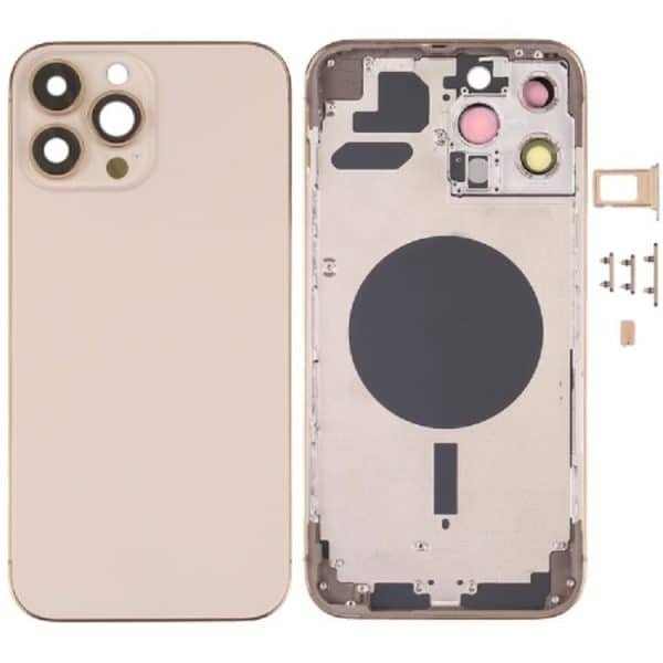 back housing for iphone 13pro max gold