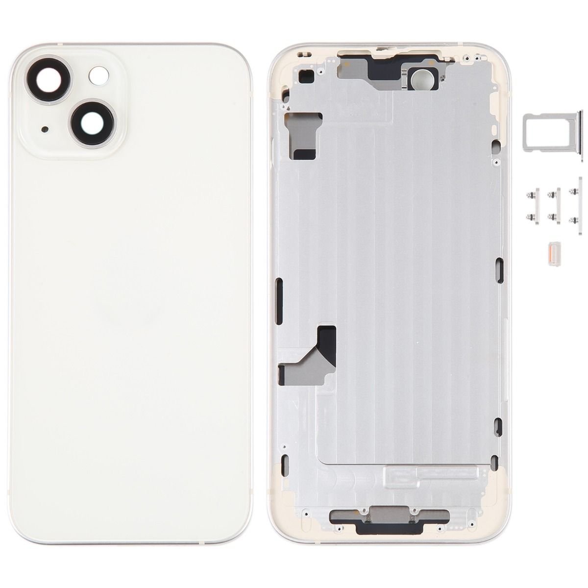 14 starlight middle back housing for iphone 14 starlight