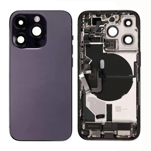 back housing for iphone 14pro deep purple full
