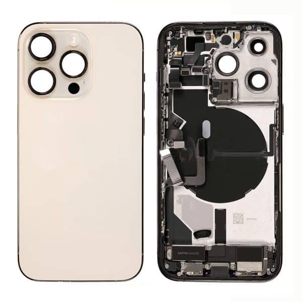 back housing for iphone 14pro gold full