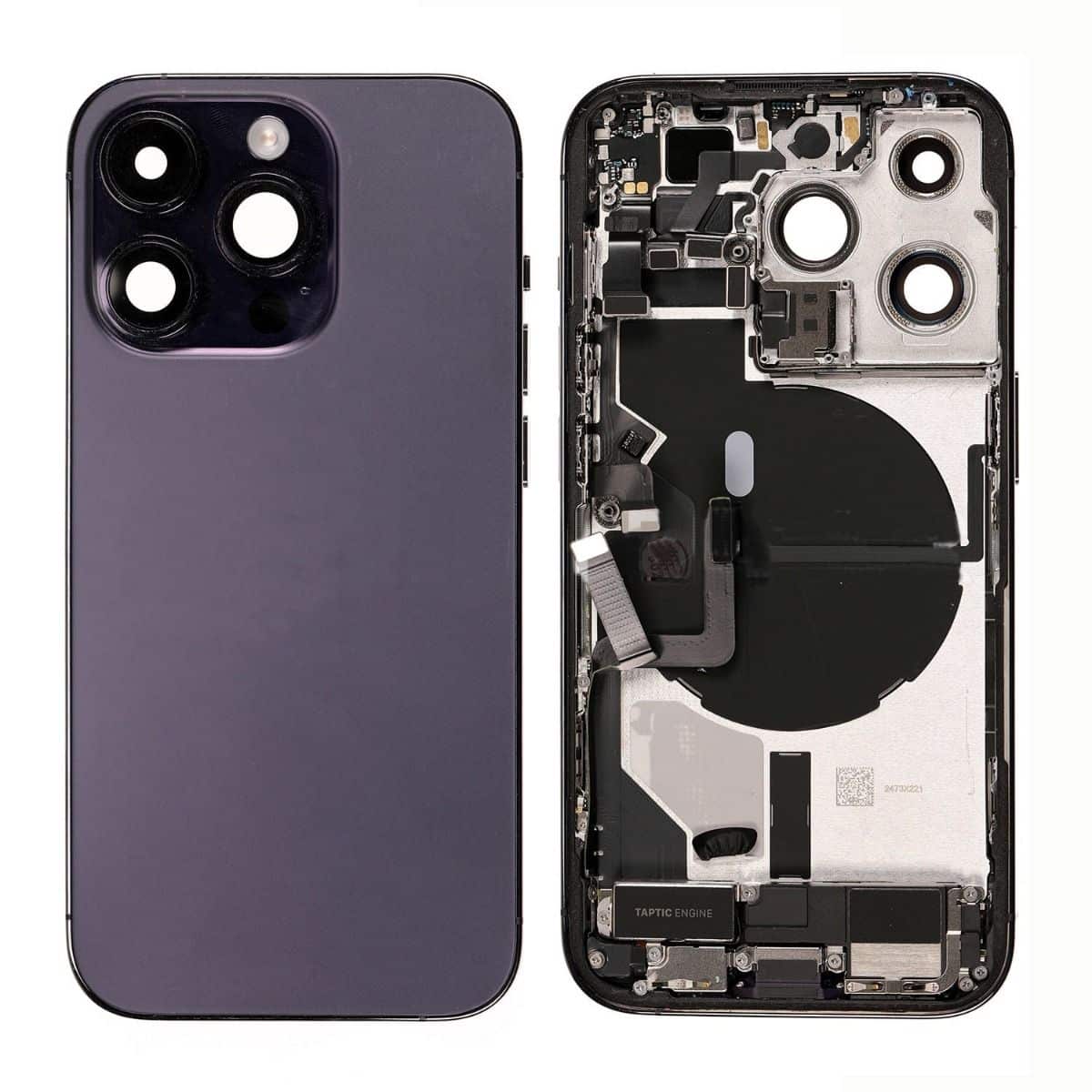 14pro max purple full back housing for iphone 14pro max deep purple full