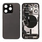 back housing for iphone 14pro max space black full