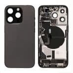 back housing for iphone 14pro space black full