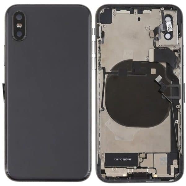 back housing for iphone x space black full
