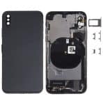 back housing for iphone xs black full