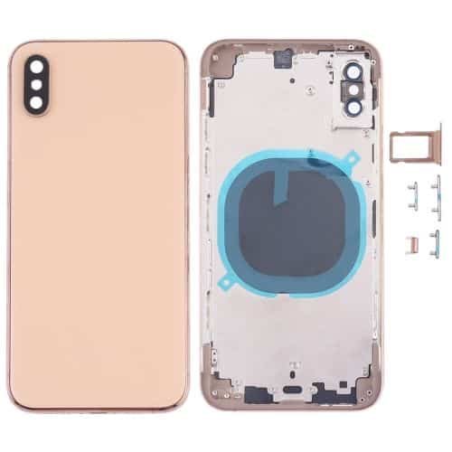 back housing for iphone xs max gold
