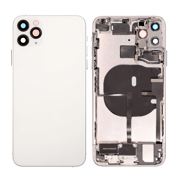 back housing for iphone 11pro max silver full