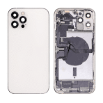 back housing for iphone 12pro max silver full