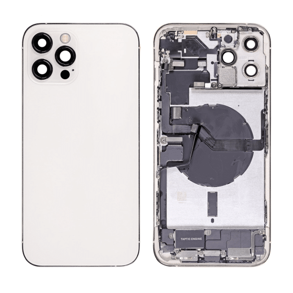 back housing for iphone 12pro max silver full