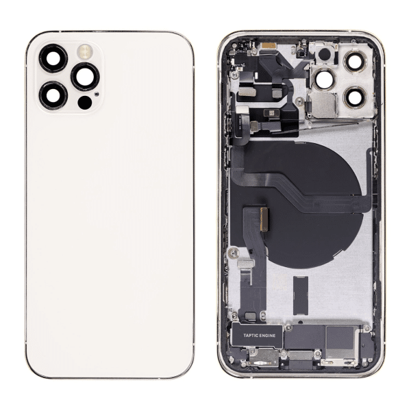back housing for iphone 12pro silver full