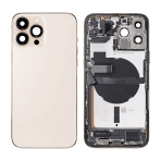 back housing for iphone 13pro max gold full