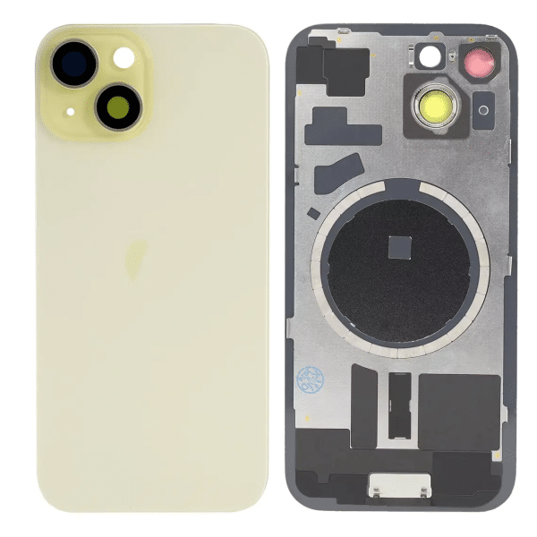 back housing for iphone 15 yellow