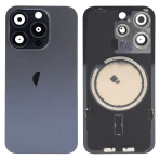 back housing for iphone 15pro blue titanium