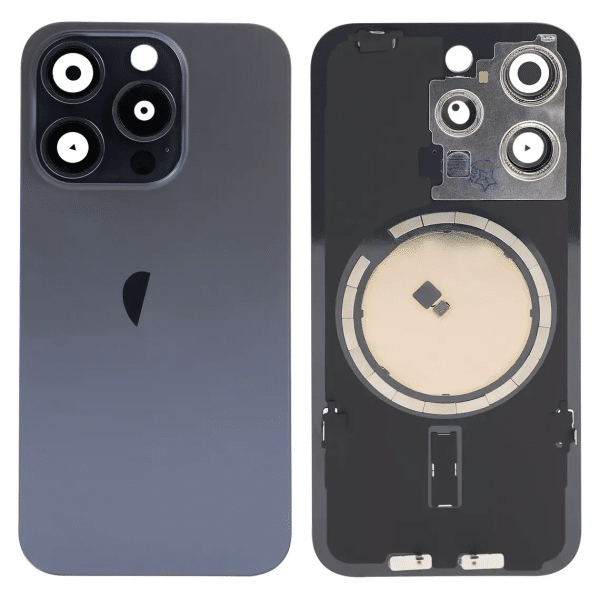 back housing for iphone 15pro blue titanium