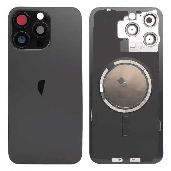 back housing for iphone 15pro max black titanium