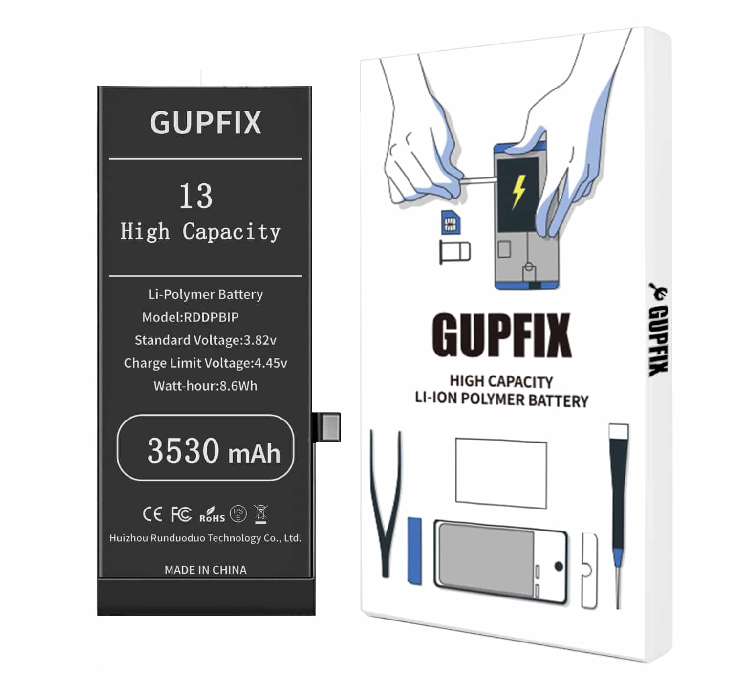 13 GUPFIX Running Diagnostic Battery replacement for iPhone 13