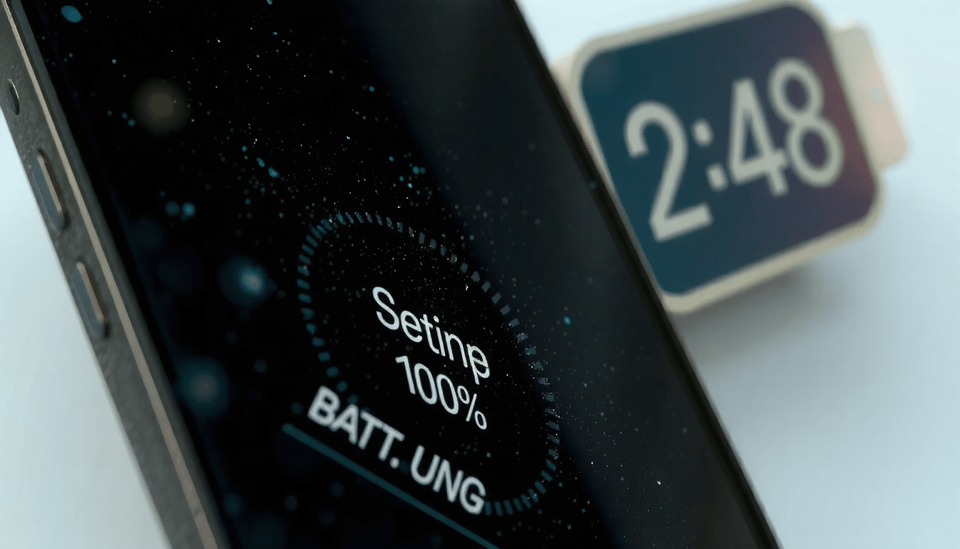 iPhone battery optimization during initial setup and system re-indexing process on new device